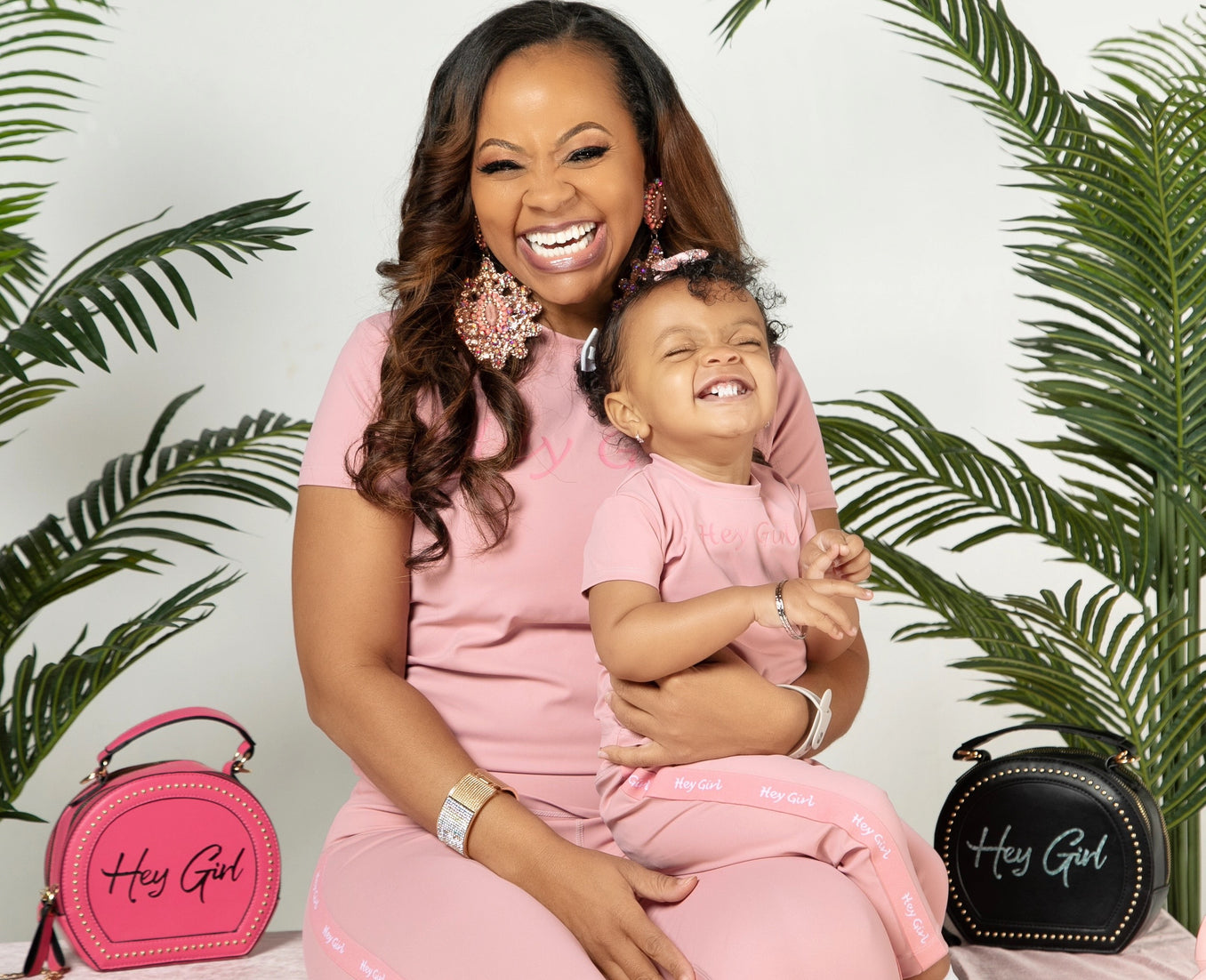 “HEY GIRL” Pink -“Mommy and Me” Yoga Set freeshipping - SHOPJAYLABEAN