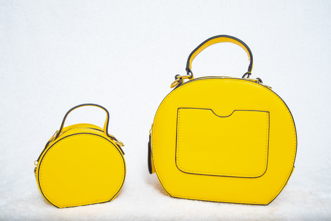 Sunshine Yellow and Gold Mommy and Me Handbag Set
