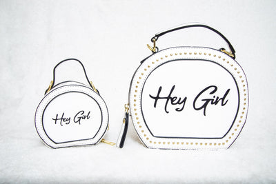 Classic White and Gold Mommy and Me HandBag Set